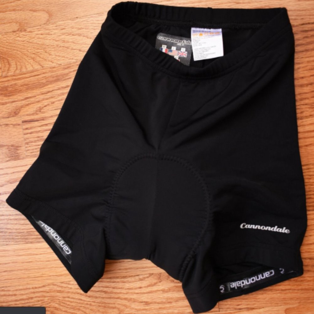 CANNONDALE Padded Black Cycling Shorts Womens S Sm